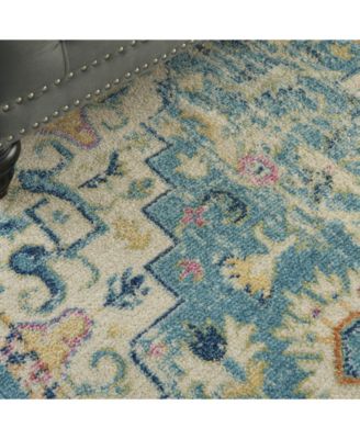 Zeal ZEA25 Ivory 3'9" x 5'9" Area Rug