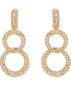 image of Grace Kelly Collection 18k Gold Plated Bold Link Pierced Earrings