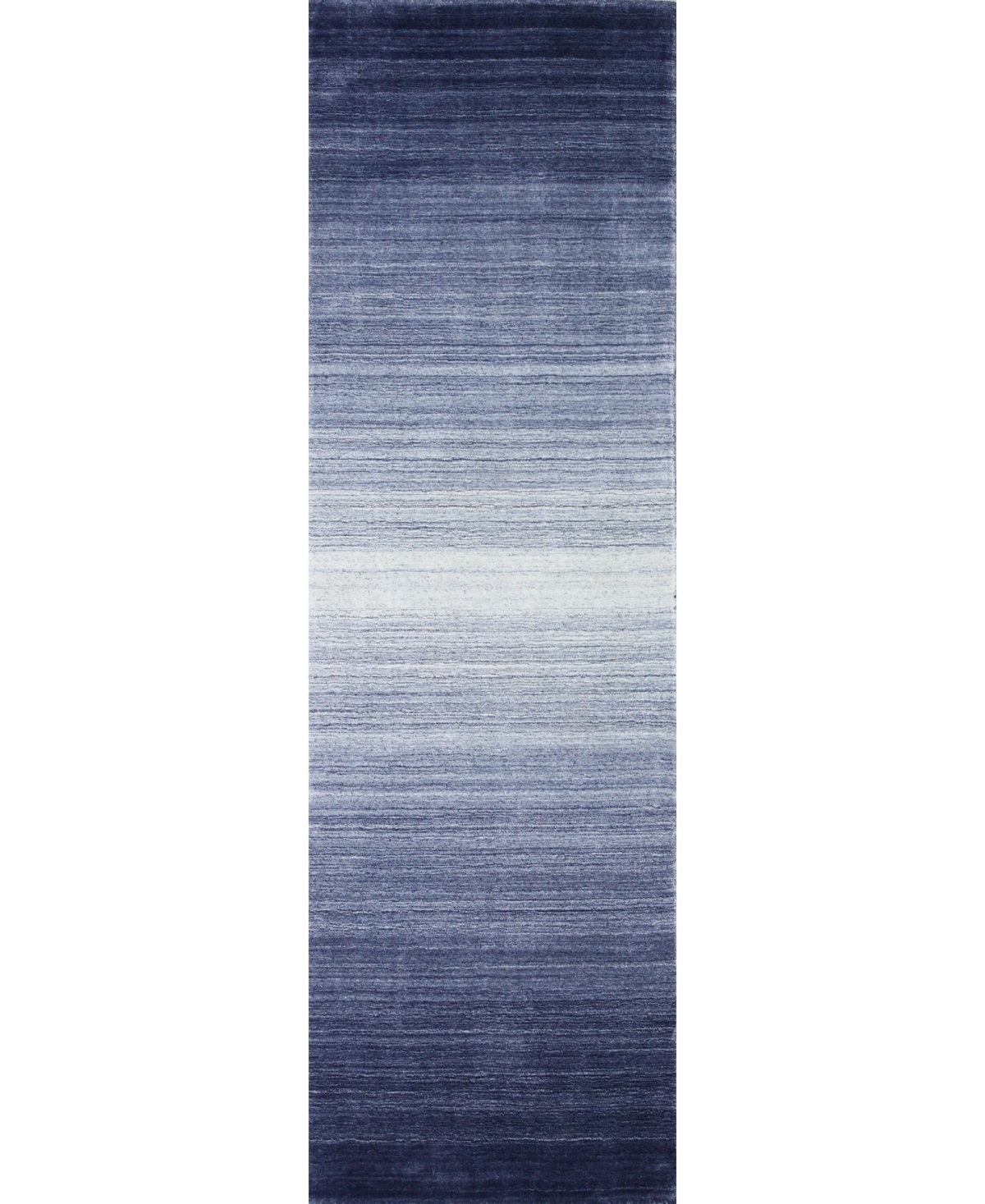 Closeout! Bb Rugs Land H115 2'6in x 8' Runner Rug - Slate