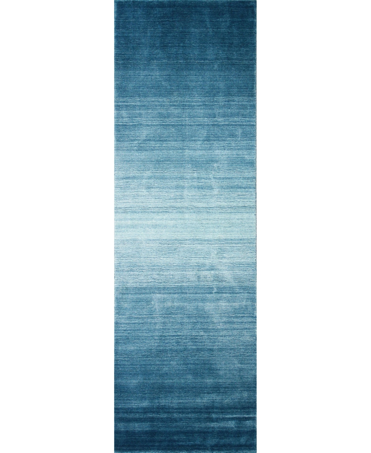 Closeout! Bb Rugs Land H115 2'6in x 10' Runner Rug - Turquoise