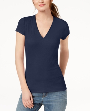 image of Inc Ribbed V-Neck Top, Created for Macy-s