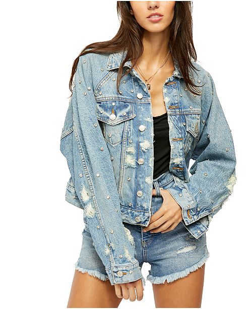 Free People Night After Night Denim Jacket Reviews Jackets