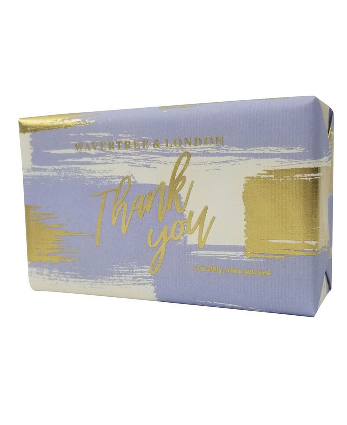 Wavertree & London Thank You Blue Bar Soap with Pack of 3, Each 7 oz Macy's
