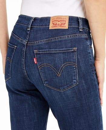 Levi's Cropped Cuffed Straight-Leg Jeans - Macy's