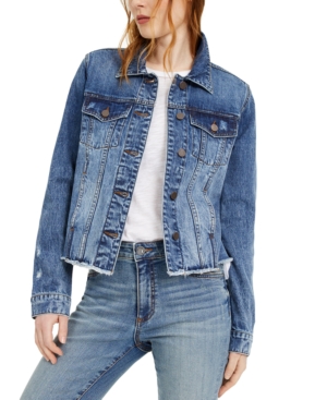 image of Kut from the Kloth Distressed Denim Jacket