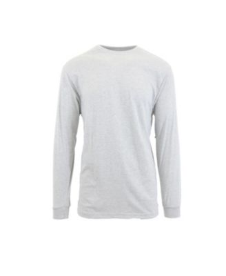 Men's Egyptian Cotton-Blend Long Sleeve Crew Neck Tee