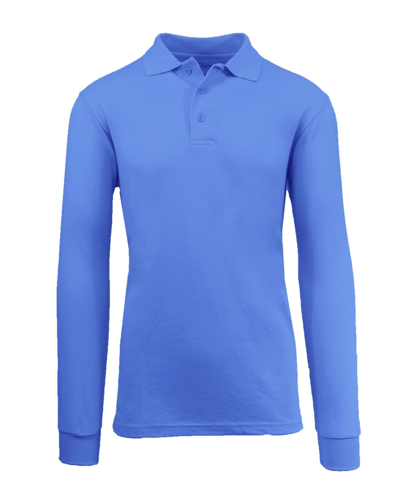 Мужское поло Galaxy By Harvic Long Sleeve Pique Polo Shirt, цвет: Чёрный — фото 7