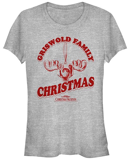 Fifth Sun National Lampoon S Christmas Vacation Griswold Family Moose Ornament Women S Short Sleeve T Shirt Reviews Tops Women Macy S