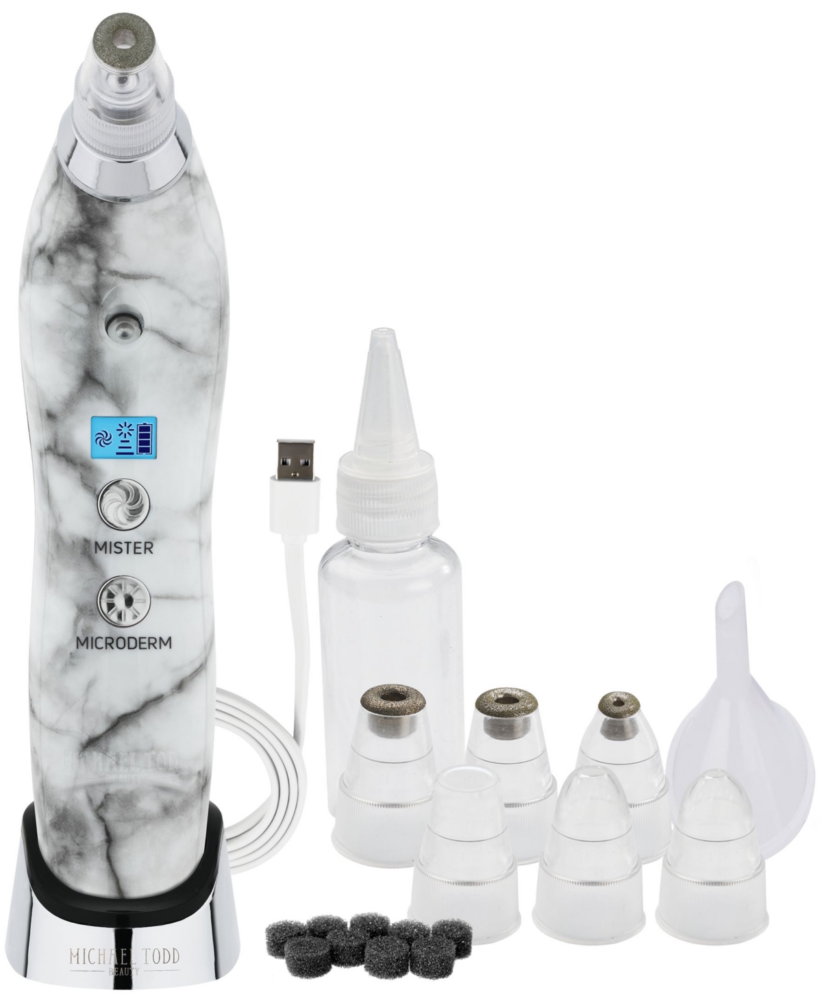 Sonic Refresher Sonic Microdermabrasion and Pore Extraction System - White Marble