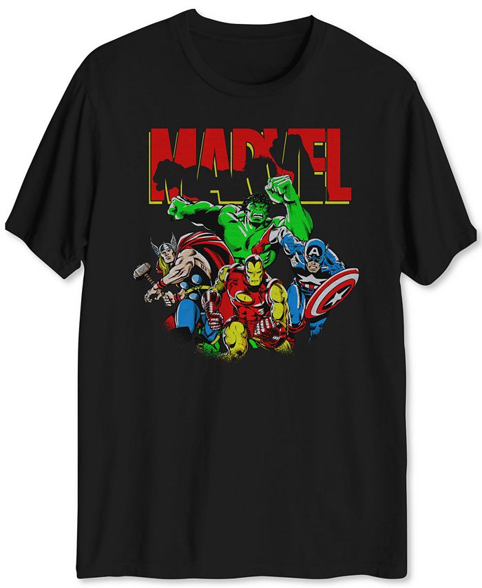 Hybrid Marvel Dream Team Men's Graphic T-Shirt - Macy's