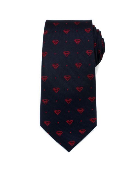 Мужские галстуки DC Comics Superman Shield Dot Tie, цвет: Разноцветный