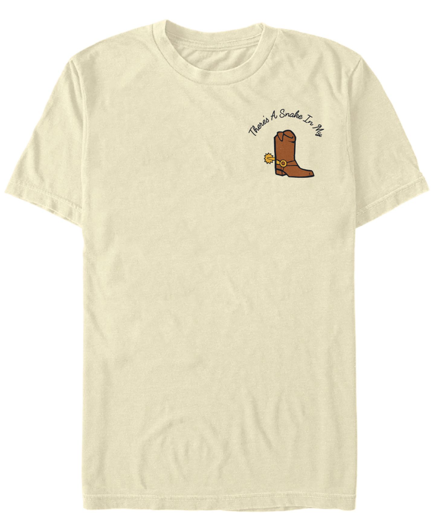 Мужская футболка Fifth Sun My Boot Short Sleeve Crew, цвет: Натуральный — фото 1