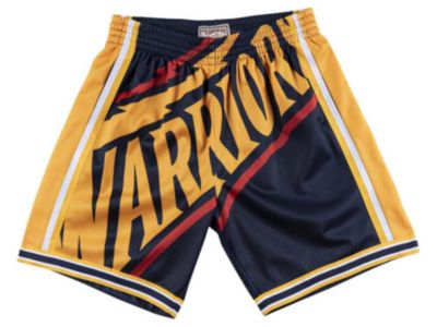 mitchell ness warriors shorts