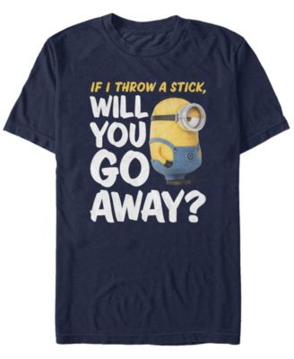 Minions Men's Will You Go Away Short Sleeve T-Shirt