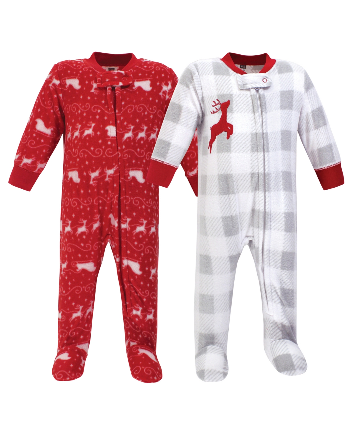 Hudson Baby Baby Boys Baby Fleece Zipper Sleep and Play 2pk