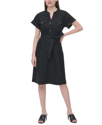 calvin klein linen dress