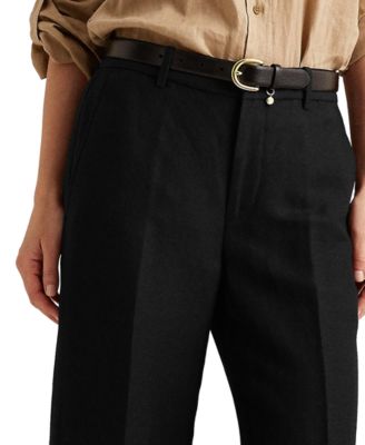 Lauren Ralph Lauren Wide-Leg Linen Pants 