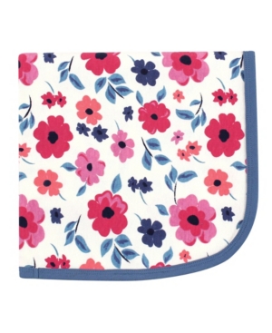Touched by Nature Baby Girls and Boys Garden Floral Swaddle Receiving and Multi-purpose Blanket
