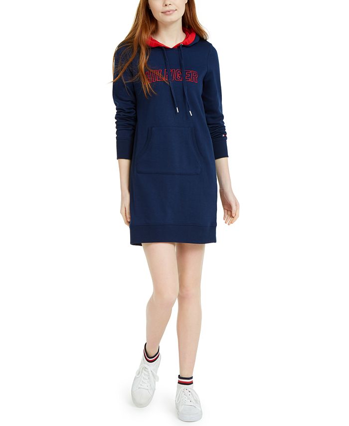 Tommy Hilfiger Logo Hoodie Sweatshirt Dress & Reviews - Dresses ...