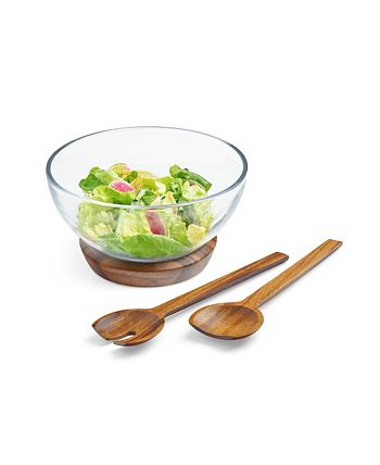 Nambé Salad Bowl W/ Servers