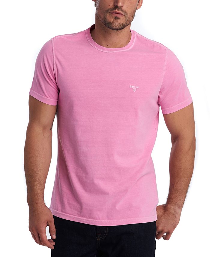 Barbour t shirt mens purple deals
