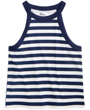 Epic Threads Big Girls Striped Hi-Neck Tank