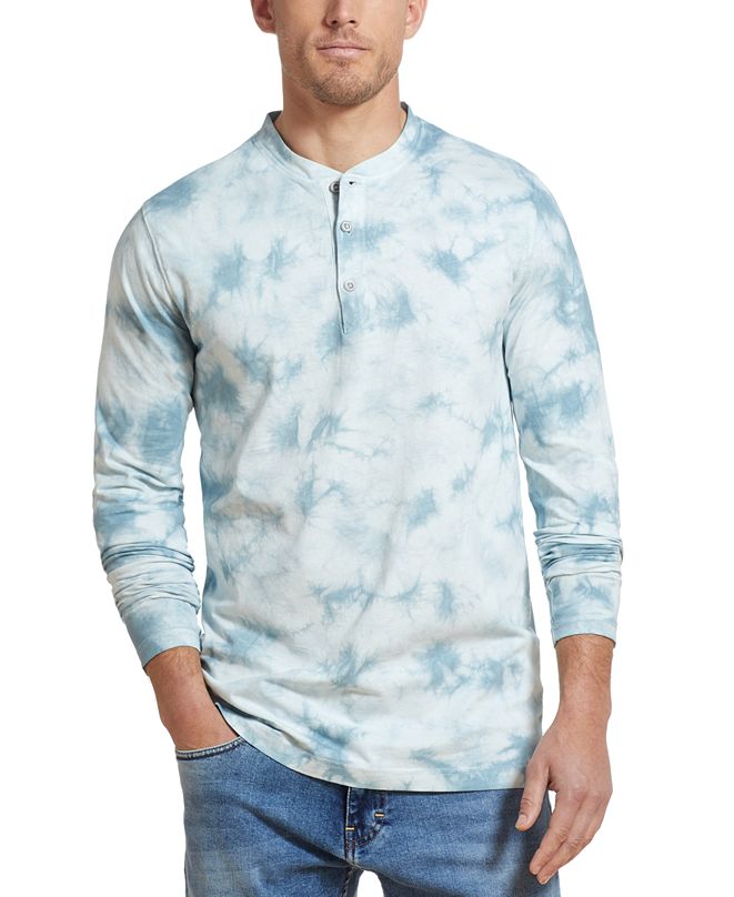 Weatherproof Vintage Men's TieDye Long Sleeve Henley Shirt & Reviews