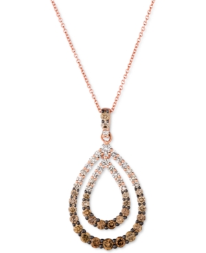 image of Le Vian Chocolate Diamond Ombre Double Teardrop 18