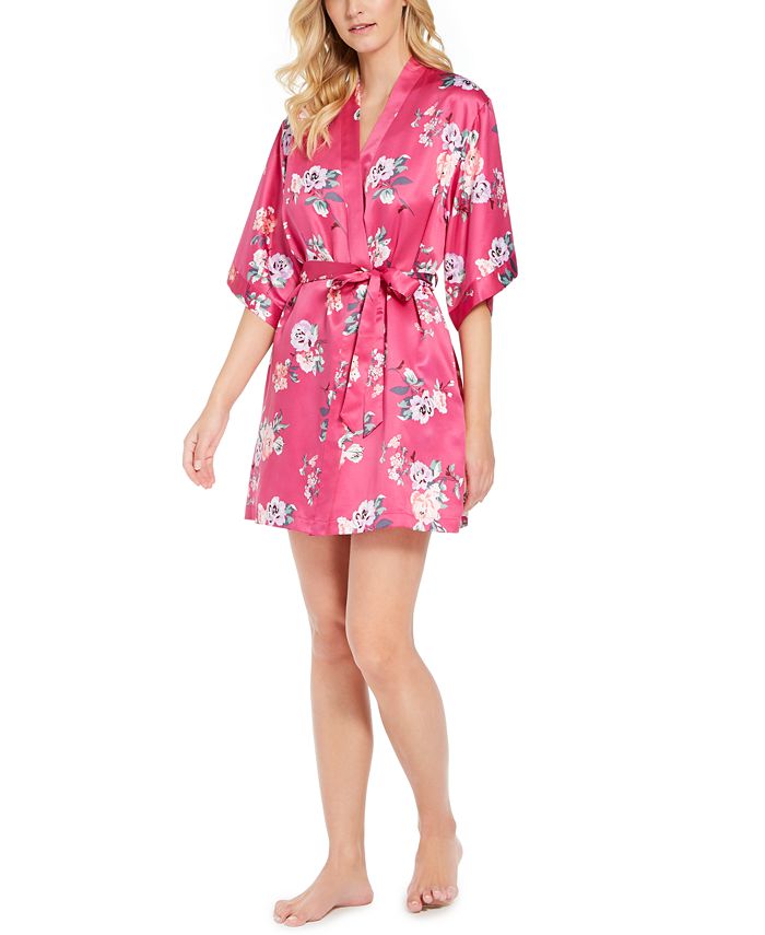 INC International Concepts Women's Printed Wrap Robe, Created for Macy ...