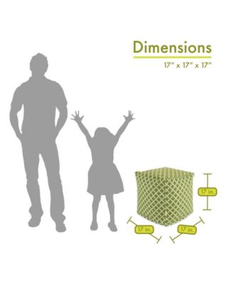 Ottoman Pouf Cube 17" x 17"