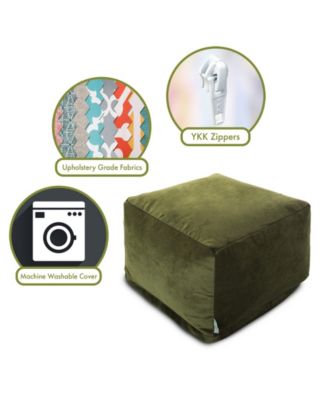 Villa Ottoman Square Pouf 27" x 17"