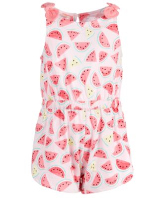 First Impressions - Baby Girls Cotton Watermelon Romper