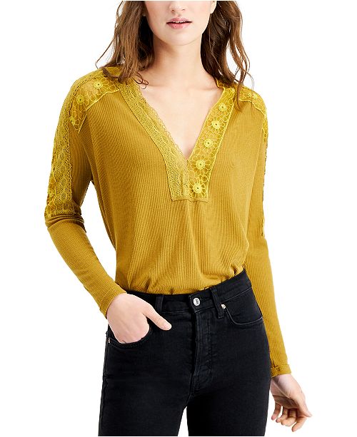 Free People Lola Long Sleeve T Shirt Reviews Tops Women Macy S