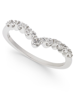 image of Diamond Contour Band (1/4 ct. t.w.) in 14k White Gold