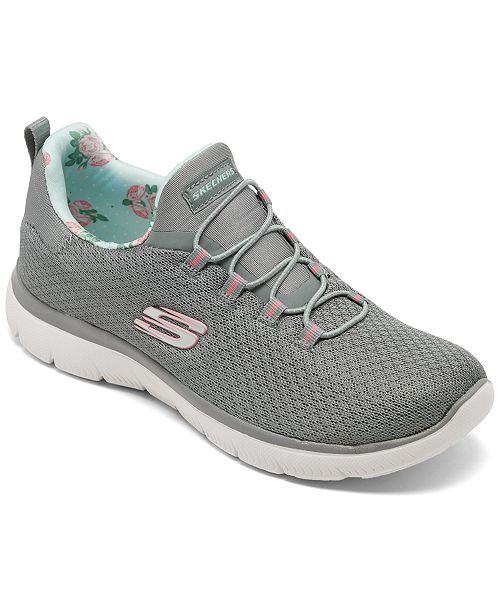 skechers women's summits wide width athletic sneakers from finish line