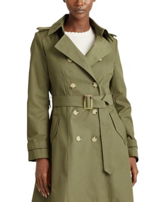 lauren ralph lauren belted hooded trench coat