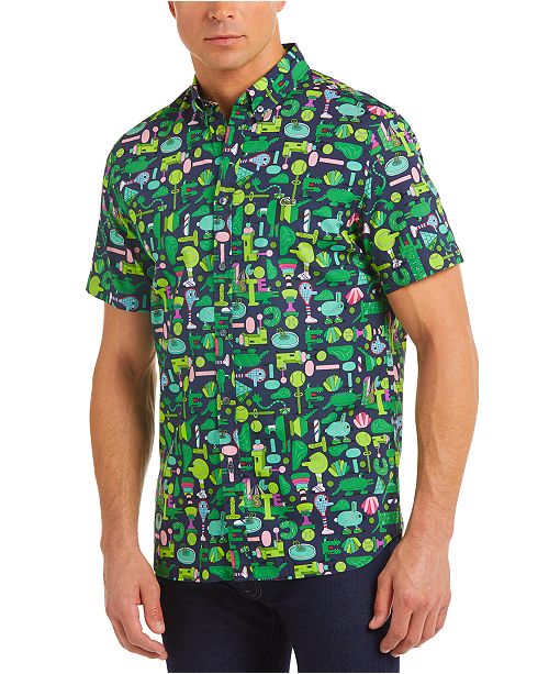 Men S Croco Series Jeremyville Graphic Printed Short Sleeve Shirt