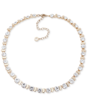 image of Anne Klein Gold-Tone Crystal All-Around Statement Necklace, 16