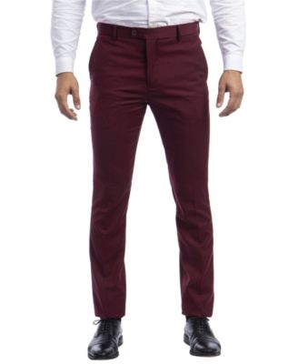 burgundy work pants