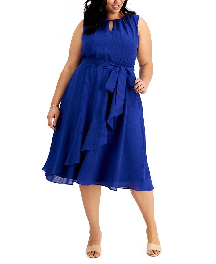 Alfani Plus Size Sleeveless Fit & Flare Midi Dress, Created for Macy's,  Macy's (Dec 2021)