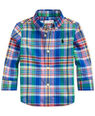 Polo Ralph Lauren - Baby Boys Plaid Cotton Poplin Shirt