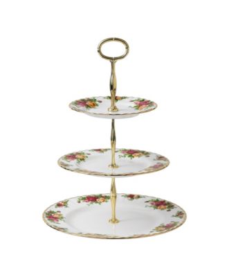 Royal Albert Old Country Roses Cake Stand Three-Tier - Macy's