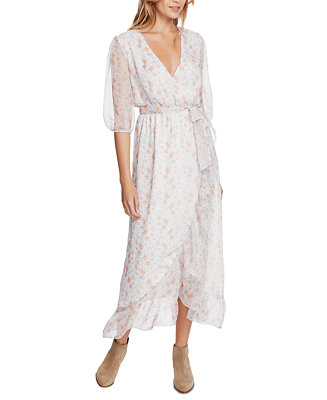 1.STATE Woodland Floral-Print Wrap Maxi Dress - Macy's