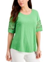 Green Womens Tops Macy S