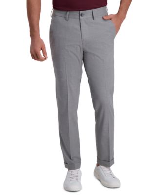 Kenneth Cole Reaction - Men's Slim-Fit Stretch Heather Stripe Dress Pants