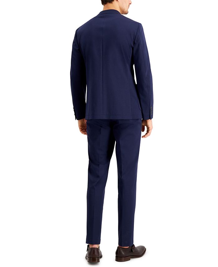 Calvin Klein Men's Slim-Fit Stretch Navy Blue Suit Separates - Macy's