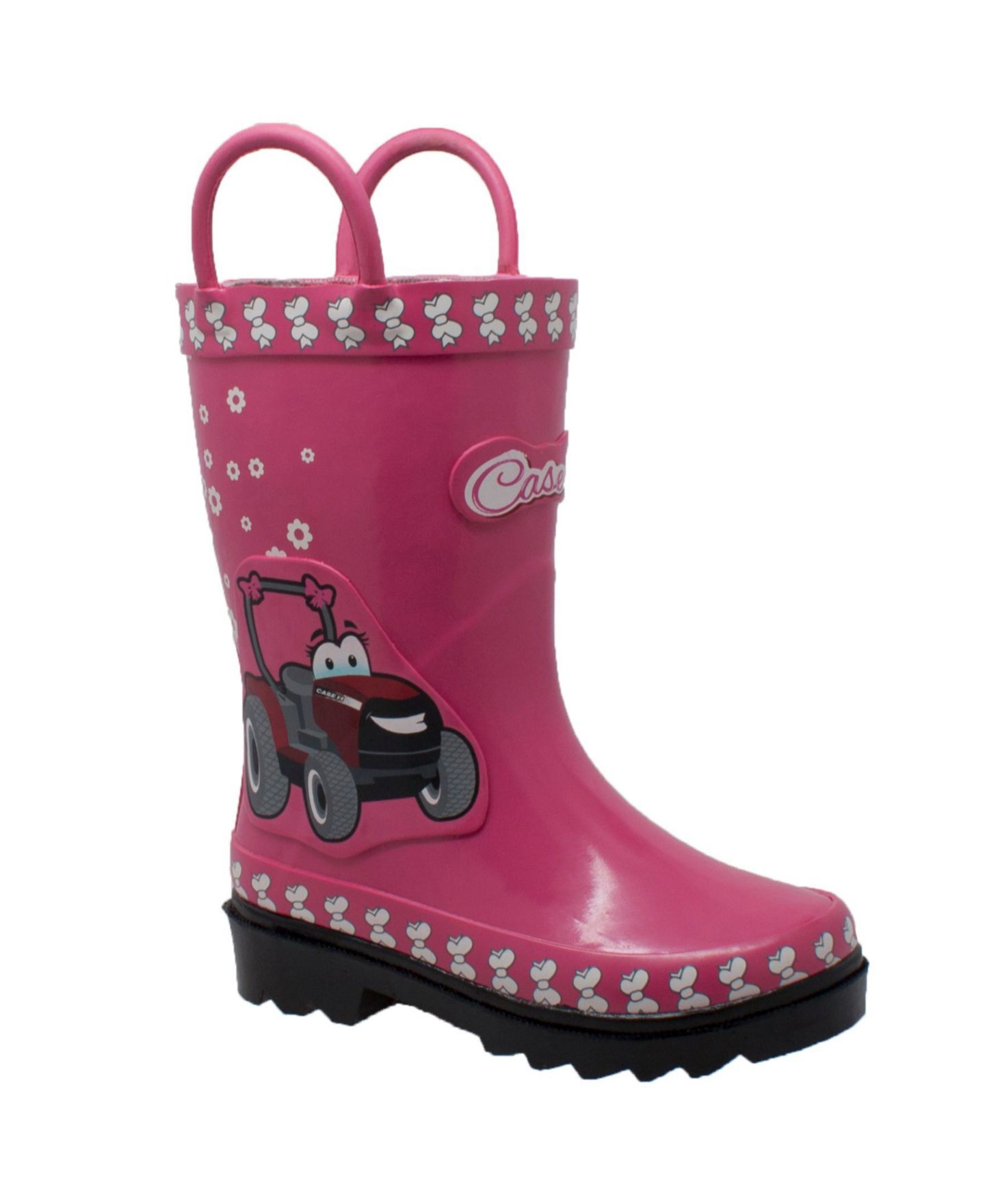 Ботинки Case IH 3D Fern Farmall Rubber Boot для девочек-малышей, цвет: Розовый — фото 1