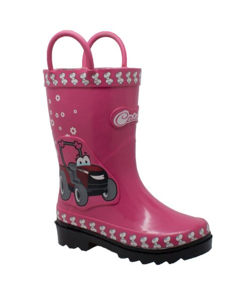 Ботинки Case IH 3D Fern Farmall Rubber Boot для девочек-малышей, цвет: Розовый