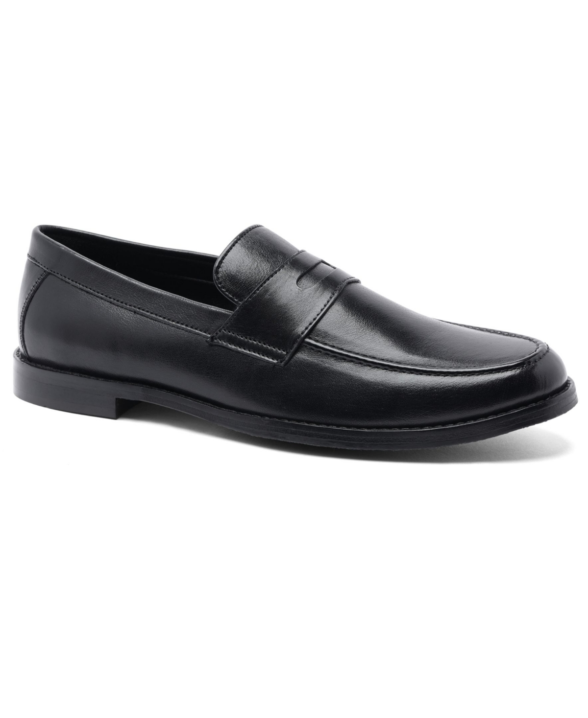 Men's Sherman Penny Loafer Slip-On Leather Shoe - Chocolate Brown
