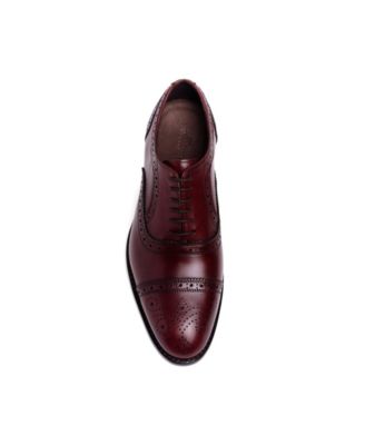 Men's Ford Quarter Brogue Oxford Leather Sole Lace-Up Dress Shoe
